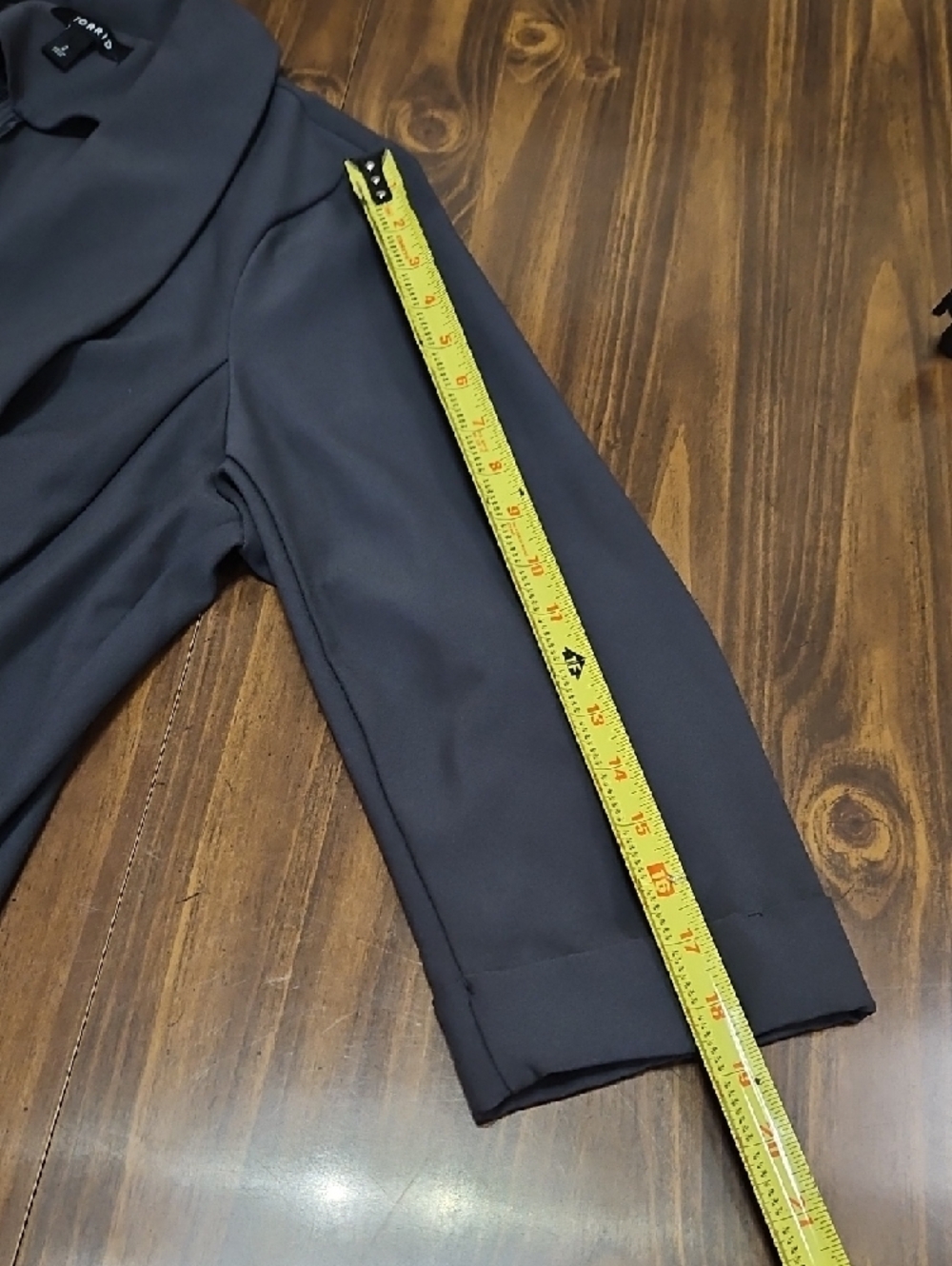 torrid Draped Open-Front Blazer - Picture 5 of 7